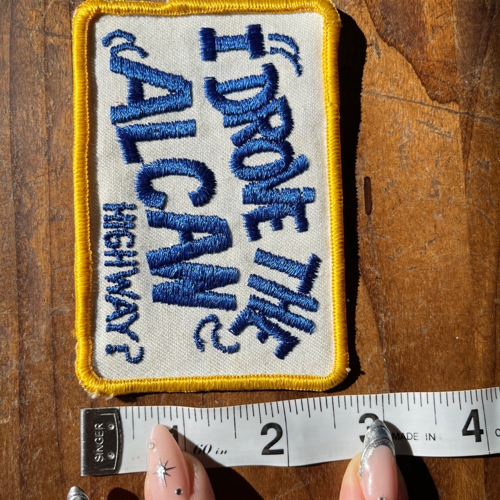 3/$30 🌟 Vintage Embroidered Alcan Highway Patch - Picture 6 of 6